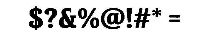 Moendine Bold Font OTHER CHARS