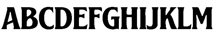 Moendine Font UPPERCASE