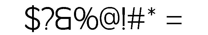 Mofine-ExtraLight Font OTHER CHARS