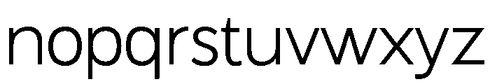 Mofine-ExtraLight Font LOWERCASE