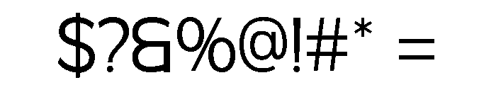 Mofine-Light Font OTHER CHARS
