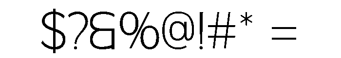 Mofine-Thin Font OTHER CHARS