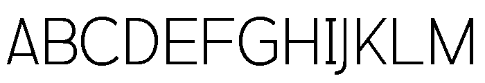 Mofine-Thin Font UPPERCASE