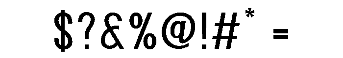 Mogab Regular Font OTHER CHARS