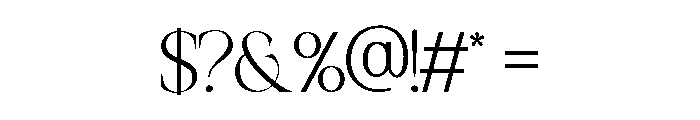 Mogerin-Regular Font OTHER CHARS