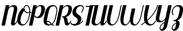 Mogetta Script Italic Font UPPERCASE