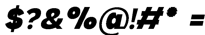 Mogrel Italic Font OTHER CHARS