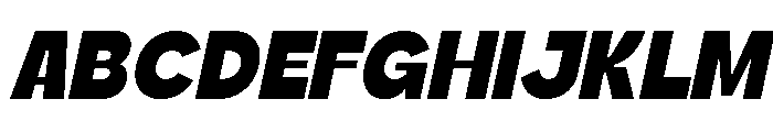 Mogrel Italic Font UPPERCASE