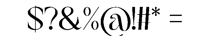 Moguela Regular Font OTHER CHARS