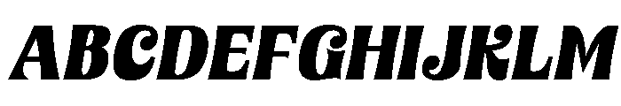 Moilenka Italic Regular Font UPPERCASE