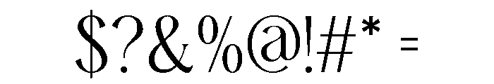 Moirva-Medium Font OTHER CHARS