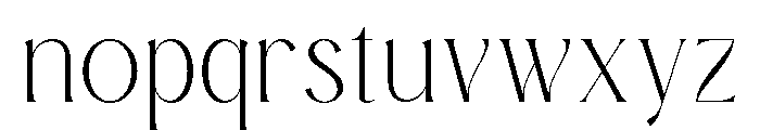 Moirva-Regular Font LOWERCASE