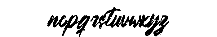 Moistage-Regular Font LOWERCASE