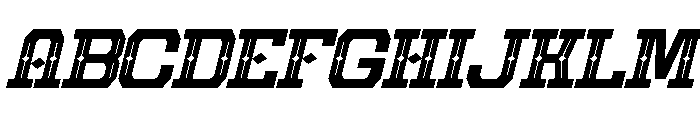Mojave Italic Font UPPERCASE