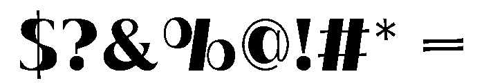 Mojo Master Font OTHER CHARS