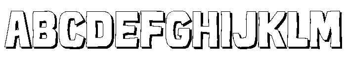 Mokava Sans Shadow Font UPPERCASE