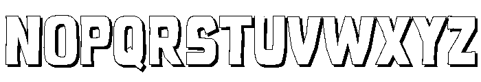 Mokava Sans Shadow Font UPPERCASE