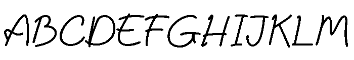 Mokava Script Font UPPERCASE