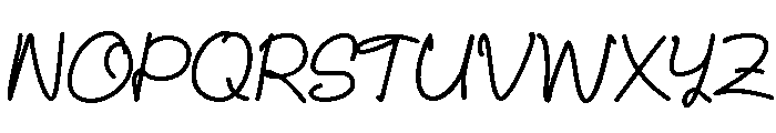 Mokava Script Font UPPERCASE