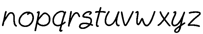 Mokava Script Font LOWERCASE