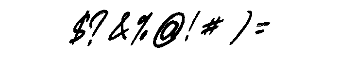 Moker Font OTHER CHARS