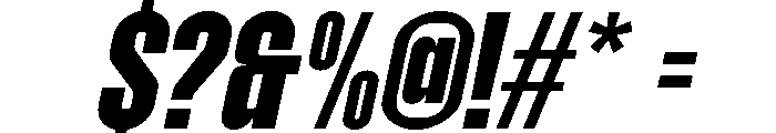 Molday Black Oblique Font OTHER CHARS