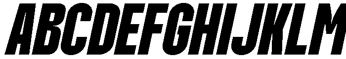 Molday Black Oblique Font UPPERCASE