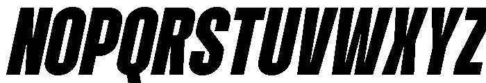 Molday Black Oblique Font UPPERCASE