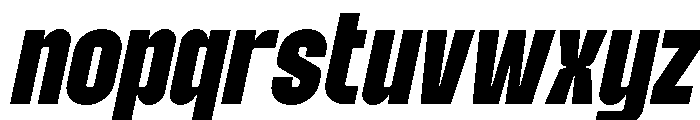 Molday Black Oblique Font LOWERCASE
