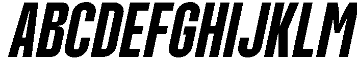 Molday Bold Oblique Font UPPERCASE