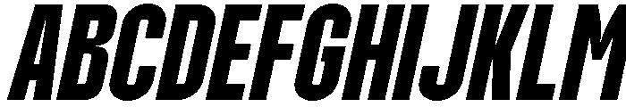 Molday Extra Bold Oblique Font UPPERCASE