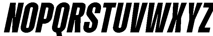 Molday Extra Bold Oblique Font UPPERCASE