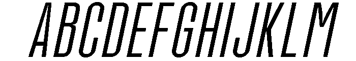 Molday Extra Light Oblique Font UPPERCASE