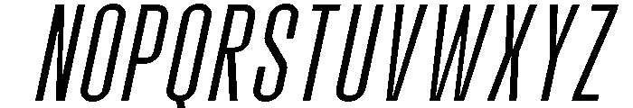 Molday Extra Light Oblique Font UPPERCASE