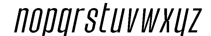 Molday Extra Light Oblique Font LOWERCASE