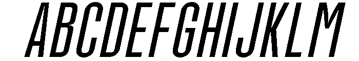 Molday Light Oblique Font UPPERCASE