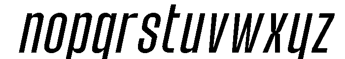 Molday Light Oblique Font LOWERCASE