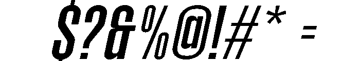 Molday Medium Oblique Font OTHER CHARS