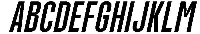 Molday Medium Oblique Font UPPERCASE