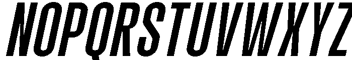 Molday Medium Oblique Font UPPERCASE