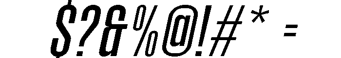 Molday Oblique Font OTHER CHARS