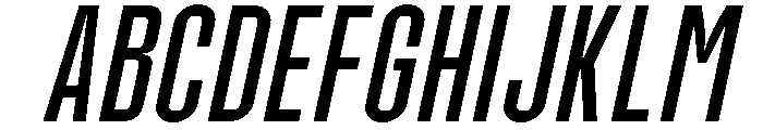 Molday Oblique Font UPPERCASE