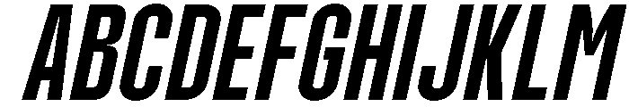Molday Semi Bold Oblique Font UPPERCASE