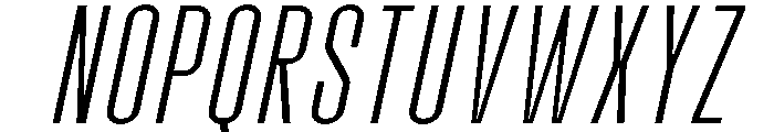 Molday Thin Oblique Font UPPERCASE