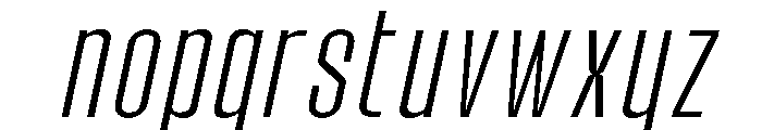 Molday Thin Oblique Font LOWERCASE