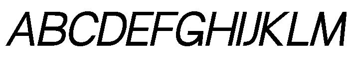 Molfin Light Italic Font UPPERCASE