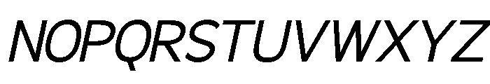 Molfin Light Italic Font UPPERCASE