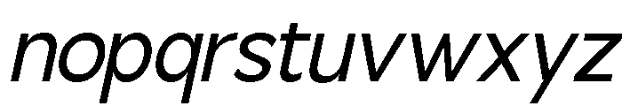 Molfin Light Italic Font LOWERCASE