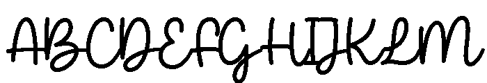 Moliena Font UPPERCASE