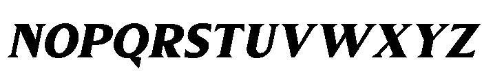 Molimer Black Italic Font UPPERCASE
